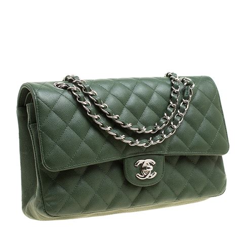 green chanel bag exclusive|chanel bags green color.